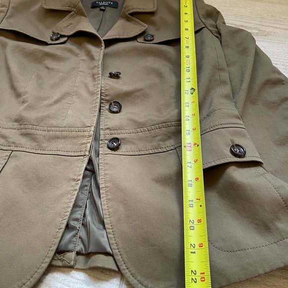 Talbots Jacket Size 8 Women Cotton Button Up Blazer Long Sleeve - Picture 7 of 10